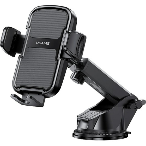 Usams Car Holder ZJ086 For windshield/Dashboard Black - (ZJ086ZJ01)