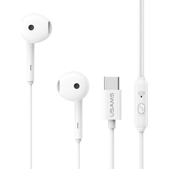 Usams Stereo Headphones EP-50 USB-C 1.2m White - (HSEP5001)