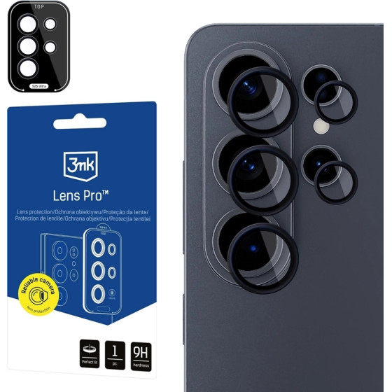 3MK Lens Protection Pro - Glass For The Samsung Galaxy S26 Ultra Camera Lens (Black) - (3MK_5903108706742)
