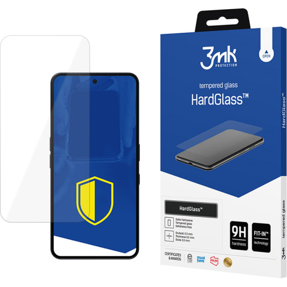 3MK Protection 3MK Hardglass Tempered Glass For Nothing Phone (3a) - (W-3HarGl-NP3a-0)