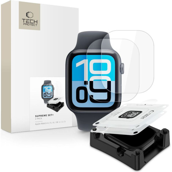 Tech-Protect Supreme Set+ 2-Pack Hydrogel Foil For Apple Watch 40 Mm - (29729-0)