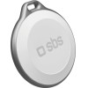 SBS Tracker Compatible With Apple Find My / Android Find Hub White - (TEFINDTAPGOW)