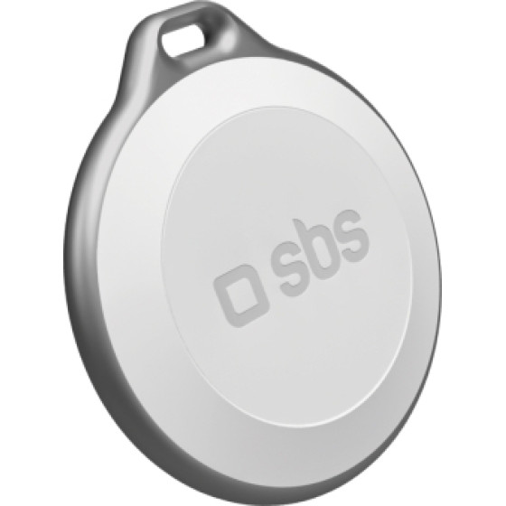 SBS Tracker Compatible With Apple Find My / Android Find Hub White - (TEFINDTAPGOW)
