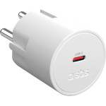 SBS Travel Charger Schuko Type C Pd 20W White - (TETRSCHU1CPD20)