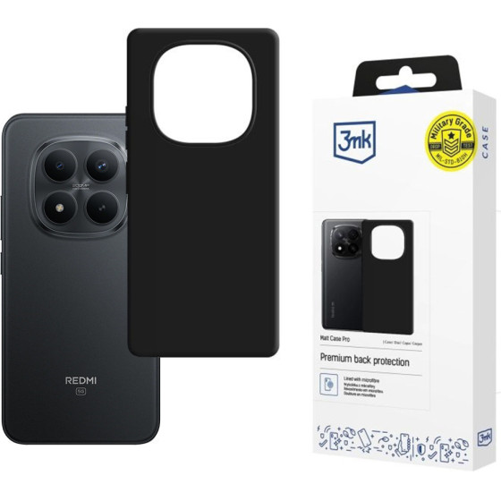 3MK - Matt Case Pro - Xiaomi Redmi Note 15 Pro+ 5G - Black