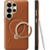 Torras - Qpro Leather Series - Samsung Galaxy S26 Ultra - Brown - (X00FX3261)