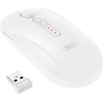 XO Design Wireless Mouse M13 Silent Tri-mode, 1600DPI, Bt / Wi-Fi, White