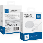 Blue Star Wireless Charger Charing Pad 15w Compatible With Magsafe white