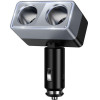Hoco Smart Dual Cigarette Lighter Car Charger 2 Lighter Ports Max 240W/24V Z65 black
