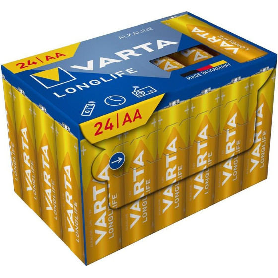 Varta Alkaline Battery R6 (AA) Longlife 24 pcs