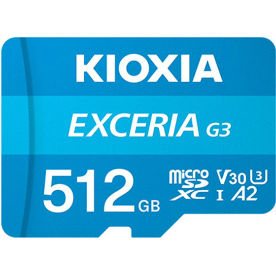 Kioxia Micro Sd Exceria GEN3 512GB Uhs I U3 V30 With Adapter - (LMEX3L512GG2)