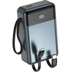 Lamtech PD45W Powerbank 20000MAh With TYPE-C And Lightning BUILT-In Cables QC3.0 - (LAM980831)