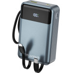 Lamtech PD65W Powerbank 20000MAh With TYPE-C And Lightning BUILT-In Cables QC3.0 - (LAM980824)