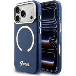 Guess case Iml Script Metal Magsafe Do Iphone 17 Pro Max blue - (GUHMP17X5HTCSMSB)