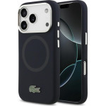 LACOSTE Case Silicone Metal Logo Magsafe For Iphone 17 Pro Navy Blue - (LCHMP17LSLAV)