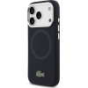 LACOSTE Case Silicone Metal Logo Magsafe For Iphone 17 Pro Navy Blue - (LCHMP17LSLAV)
