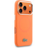 LACOSTE Hc Silicone Metal Logo Magsafe Case For Iphone 17 Pro Orange - (LCHMP17LSLAO)