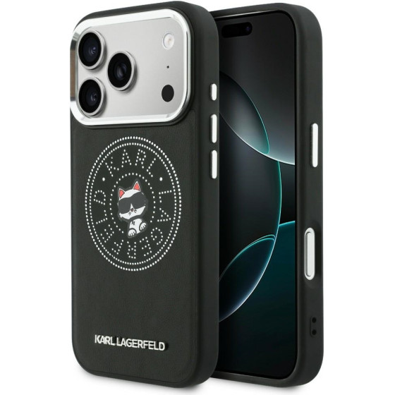 Karl Lagerfeld case Point & Choupette Sketch Magsafe Do Iphone 17 Pro Black - (KLHMP17L6PCCPRK)