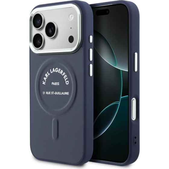 Karl Lagerfeld case Karl Rsg Logo Magsafe Do Iphone 17 Pro blue - (KLHMP17LPSKRSGEB)