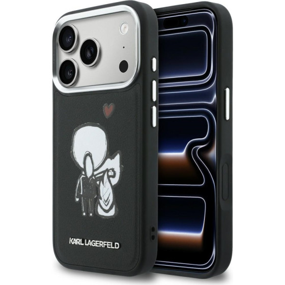 Karl Lagerfeld case Karl & Choupette Back Logo Magsafe Do Iphone 17 Pro Max Black - (KLHMP17X6PKCBPK)