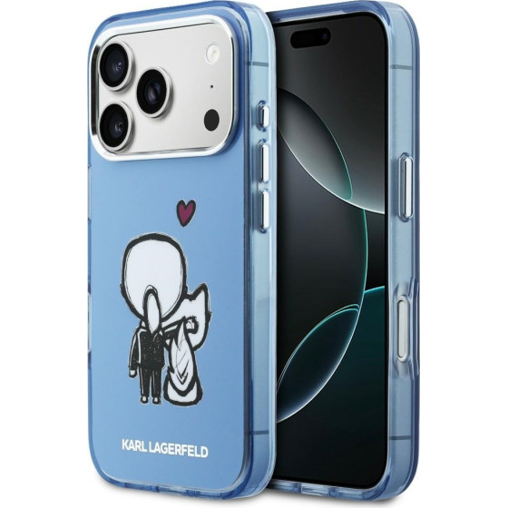 Karl Lagerfeld case Karl & Choupette Back Magsafe Do Iphone 17 Pro Max blue - (KLHMP17X6HKCBHB)