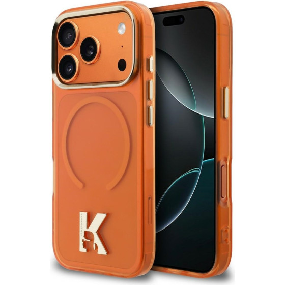 Karl Lagerfeld case Iml K Head Logo Magsafe Do Iphone 17 Pro Max orange - (KLHMP17X5HTMKHDO)