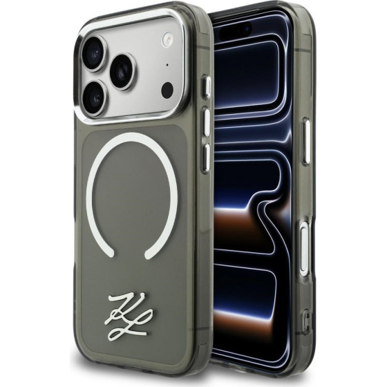 Karl Lagerfeld case Iml Kl Script Logo Magsafe Do Iphone 17 Pro Black - (KLHMP17L5HSKMEDK)