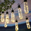 EXTRALINK Solar Garden Garland, 2 + 1.8 m Length, Lux 10 Warm White LED - (EX.24954)
