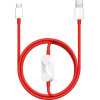 ONE Plus OnePlus SUPERVOOC 2in1 Charge Data Cable 8A 1,2m Red - (OP2IN1SPVCABLE)