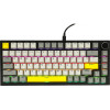 Ajazz Gaming Mechanical Keyboard AK820 - Moon Switches [Linear] (English US), Black, Gray, Rgb - (AJ-AK820-MS-GWY)