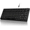 Ajazz Gaming Mechanical Keyboard AK820 - Red Switches [Linear] (English US), Black, White Backlight - (AJ-AK820-RS-BK)