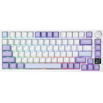 Ajazz Wireless Gaming Mechanical Keyboard AK820 Pro - Flying Fish [Linear] (English US), Purple - (AJ-AK820-PRO-PWB-FFS)