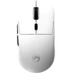 Marvo Wireless Gaming Mouse Niro 50 G912W White - Bluetooth 5.3, 2.4G, 12000dPi - (MARVO-G912W-WT)