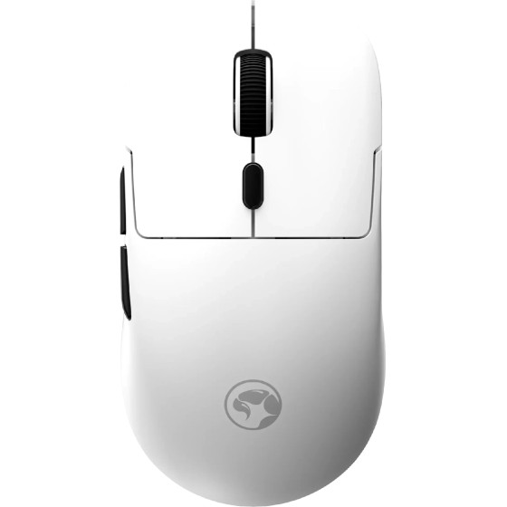 Marvo Wireless Gaming Mouse Niro 50 G912W White - Bluetooth 5.3, 2.4G, 12000dPi - (MARVO-G912W-WT)