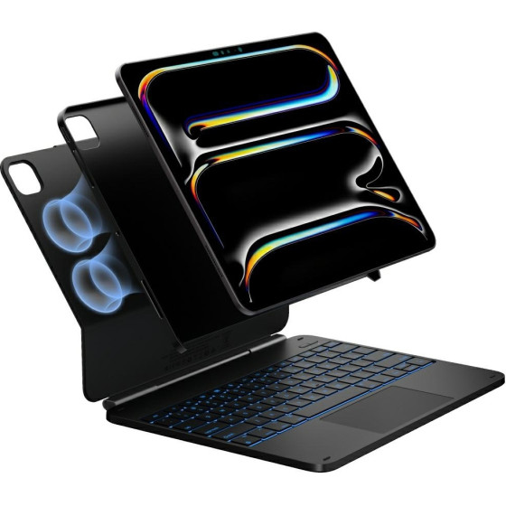 Typecase Case Edge + With Keyboard For Ipad Air 13 2024/2025 Black - (KB206-129-E-BLKBLK-BLK-B-US-V5)