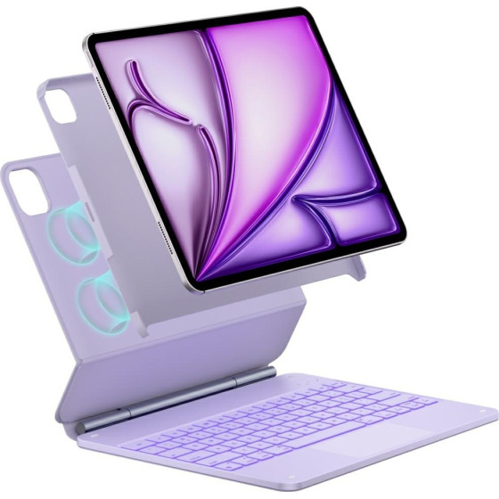 Typecase Case Edge + With Keyboard For Ipad Air 13 2024/2025 Light Purple - (KB206-129-E-LPULCH-LPU-B-US-V5)