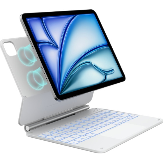Typecase Case Edge With Keyboard For Ipad Air 11 2024/2025 White - (KB206-110-D-WHT-WHT-B-US-V5B)