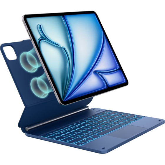 Typecase Case Edge With Keyboard For Ipad Air 13 2024/2025 Pacific Blue - (KB206-129-D-PBU-PBU-B-US-V5B)