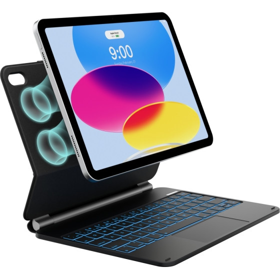 Typecase Case Edge+ With Keyboard For Ipad 11 A16 2025 / Ipad 10.9 2022 Carbon Fiber - (KB206-100-D-CBK-BLK-B-US-V5B)