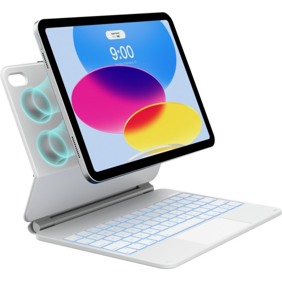 Typecase Case Edge+ With Keyboard For Ipad 11 A16 2025 / Ipad 10.9 2022 White - (KB206-100-D-WHT-WHT-B-US-V5B)