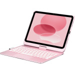 Typecase Case Flexbook Touch With Keyboard For Ipad 11 (A16) 2025 / Ipad 10.9 2022 Light Pink - (KB201T-100-B-LPK-WHT-B-US-V3)