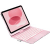 Typecase Case Flexbook Touch With Keyboard For Ipad 11 (A16) 2025 / Ipad 10.9 2022 Light Pink - (KB201T-100-B-LPK-WHT-B-US-V3)