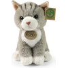 Rappa - Plush Realistic Mascot Gray Cat Sitting 23 Cm Eco-Friendly Soft Collection - (250819)