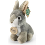 Rappa - Plush Realistic Mascot Gray Rabbit Sitting 16 Cm Eco-Friendly - (252080)