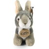 Rappa - Plush Realistic Mascot Gray Rabbit Sitting 16 Cm Eco-Friendly - (252080)