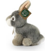 Rappa - Plush Realistic Mascot Gray Rabbit Sitting 16 Cm Eco-Friendly - (252080)
