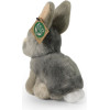 Rappa - Plush Realistic Mascot Gray Rabbit Sitting 16 Cm Eco-Friendly - (252080)
