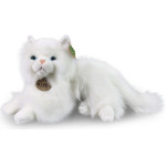 Rappa - Plush Realistic Mascot Persian Cat White Lying 30 Cm Eco-Friendly - (251212)