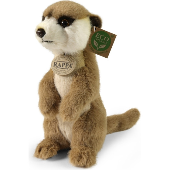 Rappa - Plush Realistic Meerkat Mascot Standing 23 Cm Eco-Friendly Soft Collection - (250864)