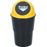 Dunlop - Car Trash Bin 400 Ml 10x17 Cm (Yellow / Black) - (8711252253374_YELLOW)